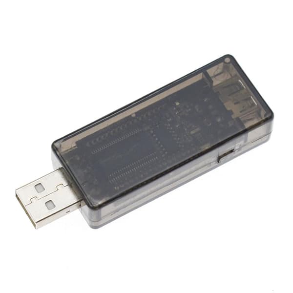 DC4-5V 12V 20V USB strømspændingskapacitetstester LCD-skærm sort skal 0-3A -