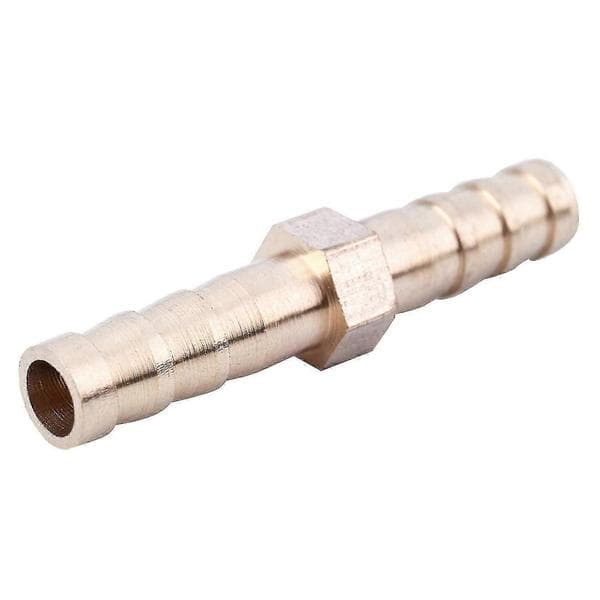 10 deler messing 6 mm rett slangekobling hurtiggull