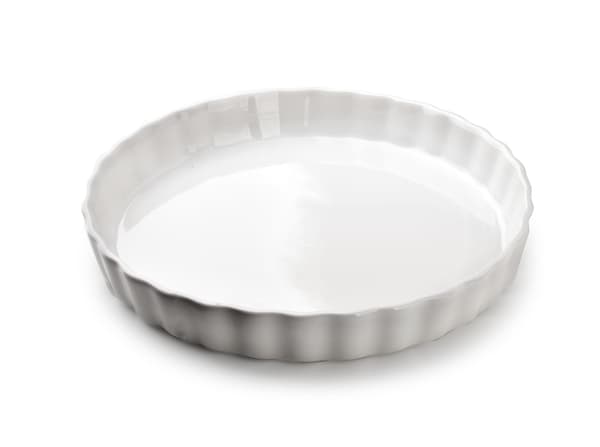 Tærteform Porcelæn BASIC BASIC 26x26x4 cm Hvid 1 stk