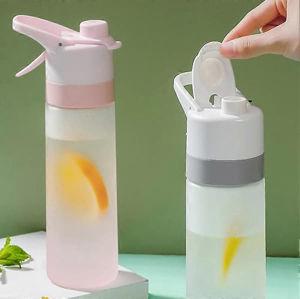501-600ml Gradient Färg Dimyta Spray Vattenkopp Utomhus Sportflaska