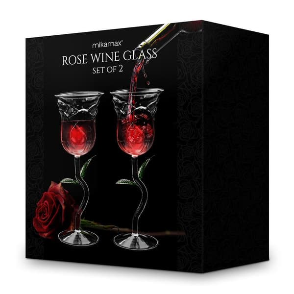 Rosévinglassett - Rosdesign Transparent transparent