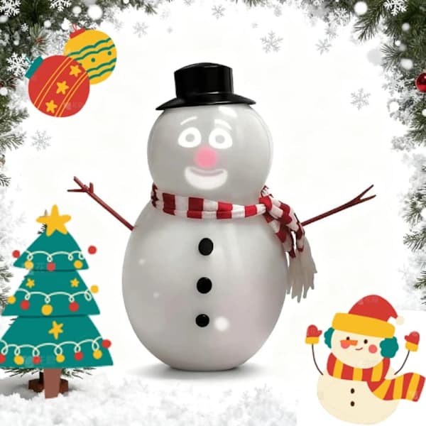 Animated Talking Snowman Singing, Talking Animated Blinking Snowman with Built-in Projector & Speaker Plug'n Play