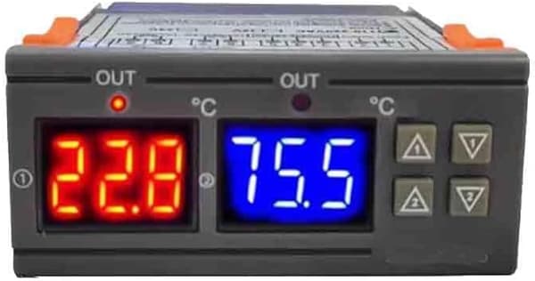 STC-3008 Digital Dobbelt display intelligent kontrol elektronisk temperaturregulator switch (110-220V) -