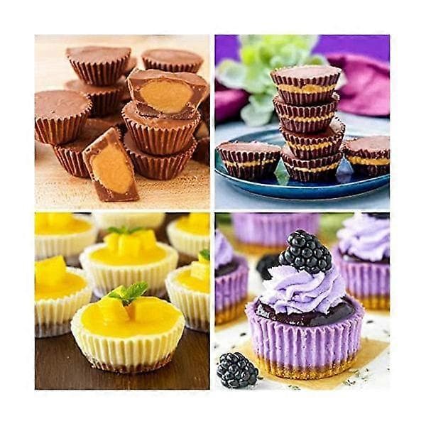 Silikon Bakeformer: Peanøttmuffins, Minipaier, Sjokoladegodteri