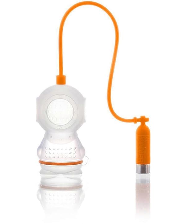 Orange Silicone Tea Strainer, Diver Shaped Tea Strainer Tea Filter Silicone Tea Infuser Gift