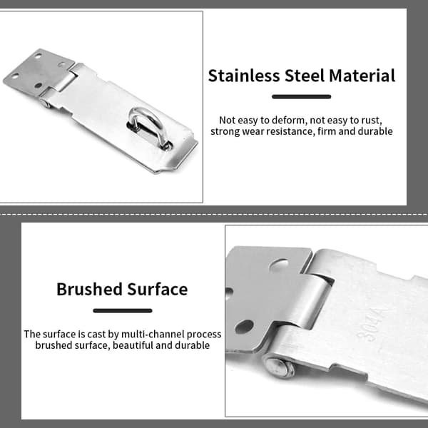 Hasps for Padlocks, Door Hasps Stainless Steel Door Lock with