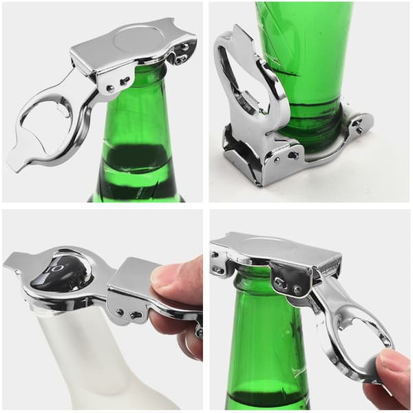 Multifunctional Bottle Opener with Sealed Lid Labor-saving Beer Opening Tool for Kitchen Home Bar BBQ 1pc