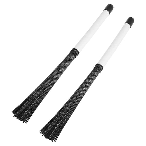 2 pcs Cajon Brushes Telescopic Drum Brushes Nylon Sticks Percussion for Jazz Stick Drum Music