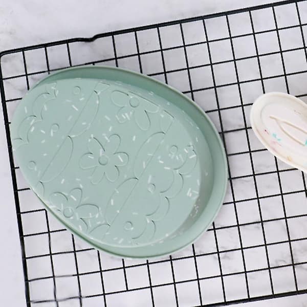 Fødevaregodkendt silikoneform til påskehare- og æggeformede desserter, varmebestandig non-stick til hjemmekøkken