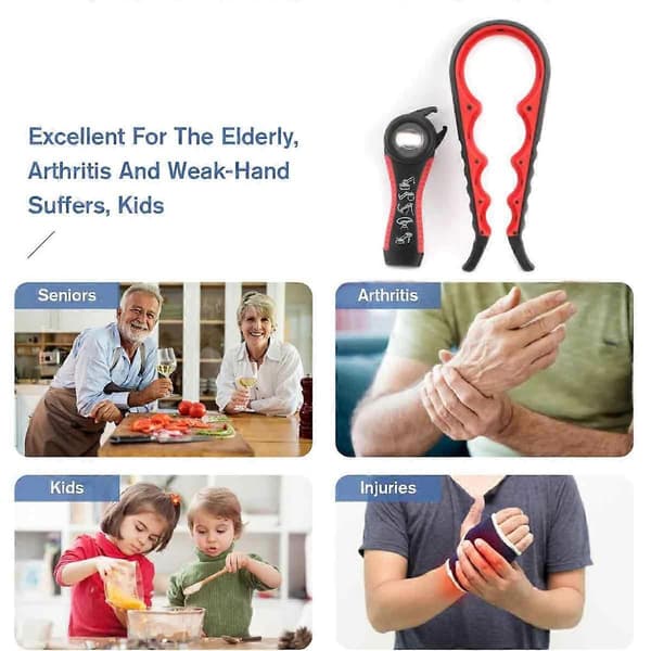 Ølåpner, flaskeåpner, multifunksjonell