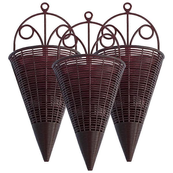 3 stk. orkidékurv, orkidé-hengekurv, orkidé-veggplanter, orkidé-hengeplanter