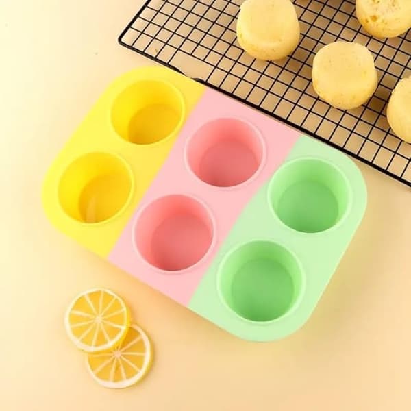 Silicone Muffin Pan - Non-Stick Baking Mold