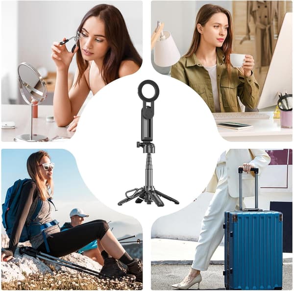 Magnetisk feste for mobiltelefon, selfie, skrivebord -