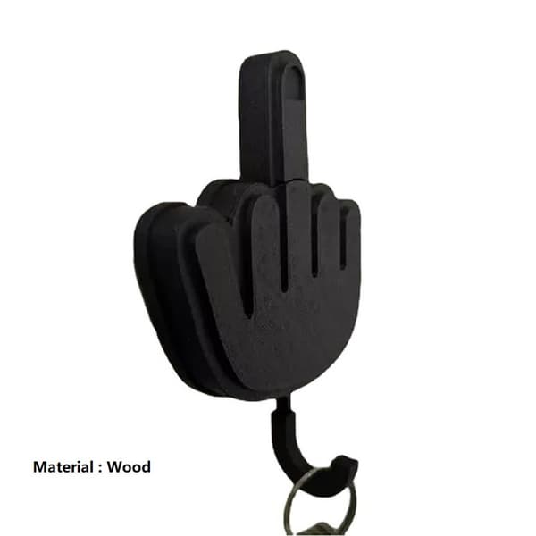 3-pack Funny Creative Middle Finger Desk Hooks Storage Key Hook