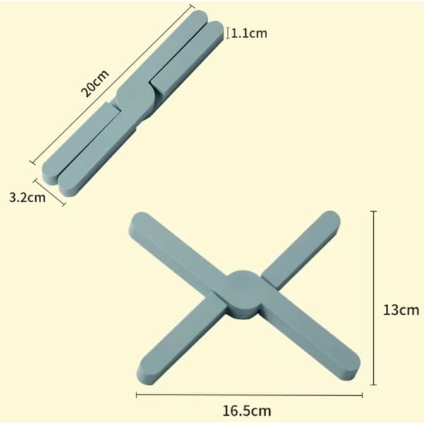 Silikone bordskåner skridsikkert foldbart design bordskåner til køkkenbord 2 stk.