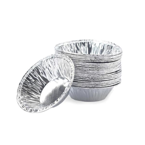Pakke med 100 æggetærteforme Engangsbageforme til kager Non-stick muffin buddingform Tilbehør til køkken bageri
