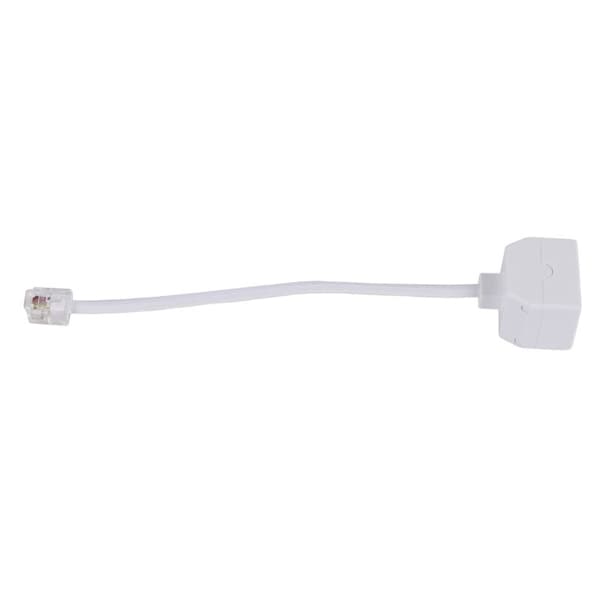 Telefonadapter RJ11 6P4C 1 han til 2 - Hvid