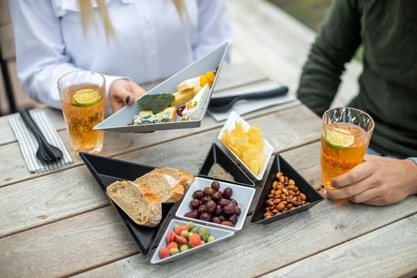 Koziol TANGRAM Ready Gourmet Sæt Sort Hvid 0.33