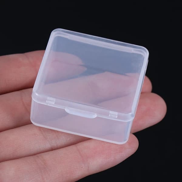 Small Storage Boxes Beads Container 3.8X3.8X1.8CM 3.8x3.8x1.8cm[XJ]