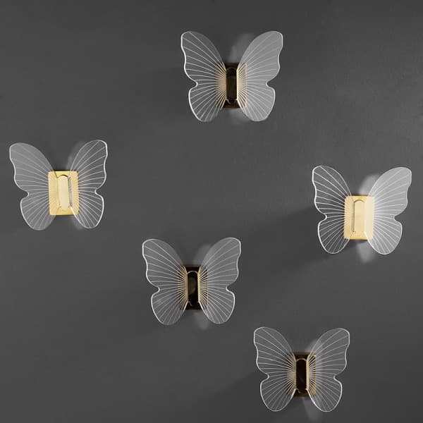 xjxj--Decorative Wall Hooks Butterfly Hook Screw Acrylic Coat Hooks No Punching, Gold 1 pc