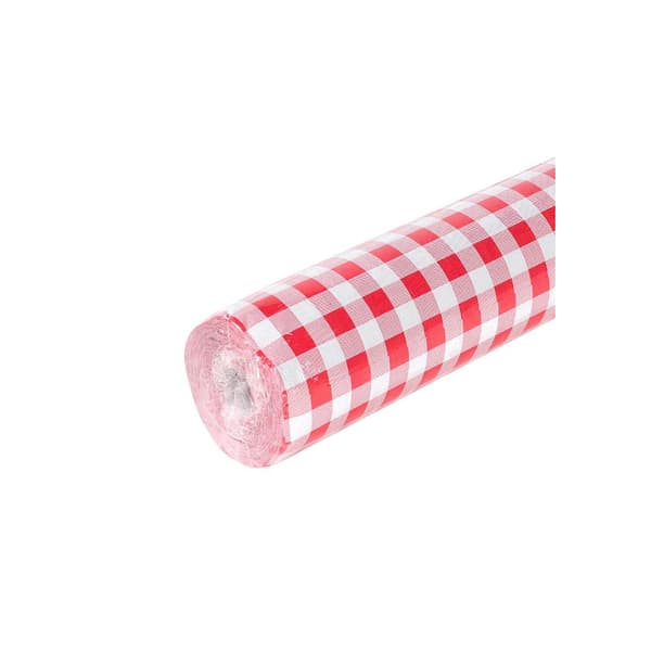 Duk PRONAPPE damast 1,18x25m röd/vit