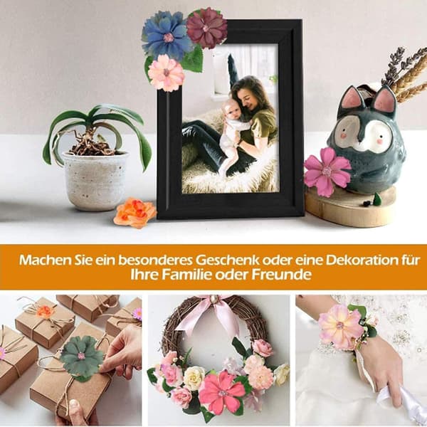 Flerfarvede Daisy Blomsterhoveder Håndlavede Daisy Blomsterhoveder Simulation