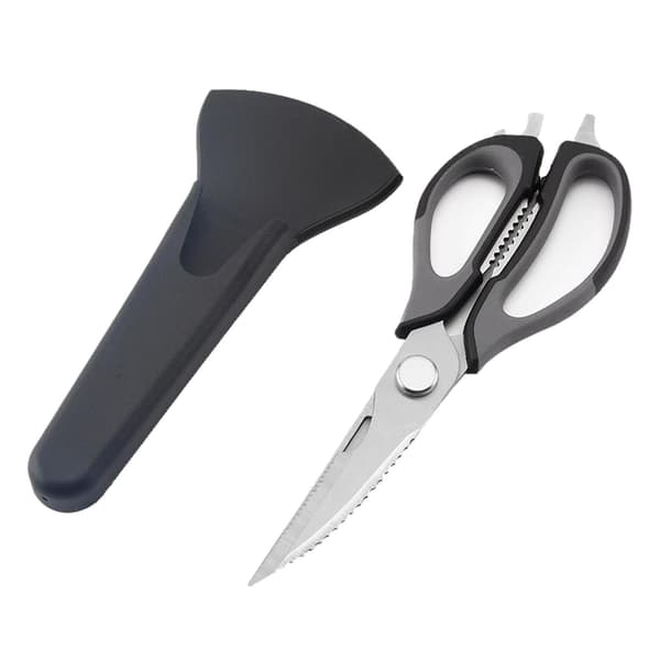 Kitchen Scissor Knife for Fish, Chicken Bone, Vegetable Cutter, Black