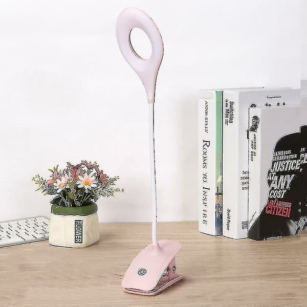 Klemme lampe sengelæselampe klemme med berøringssensor, sengelampe til børn