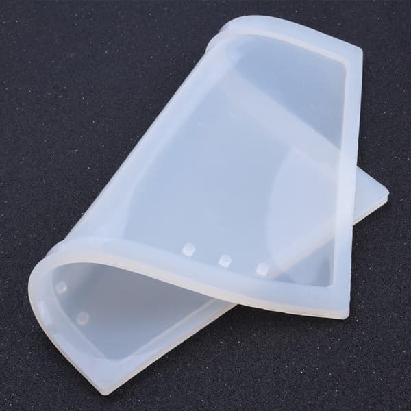 2-pak A5 A7 Notesbogsformede Dekorative Silikoneforme til Epoxyharpiks til DIY Krystal Notesbogscover