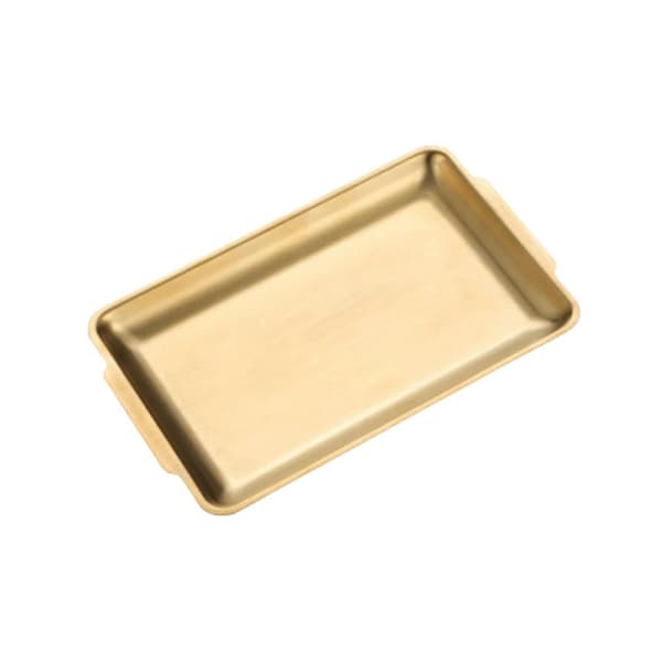 Stekebrett Trygt Multifunksjonelt 304 Rustfritt Stål Varmebestandig Solid Rustfritt Stekebrett for Kjøkken Gull M Golden M