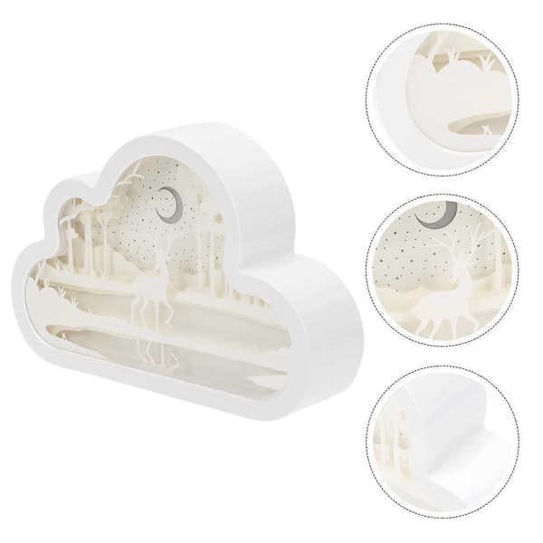 Cloud Paper Carving Lamp 1 Set Decorative Night Light for Home Decor[DB]