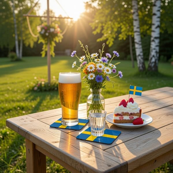 4-pak - Glasbrikker Sverige - Underlag til Glas multifärg multicolor