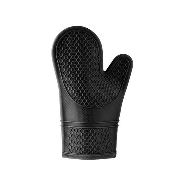Bløde silikoneovnhandsker sæt, 29*18cm, sort, 2-pak