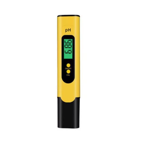 PH-05-analysator bærbar PH-måler testinstrument med baggrundsbelysning husholdningsdetektor (gul)