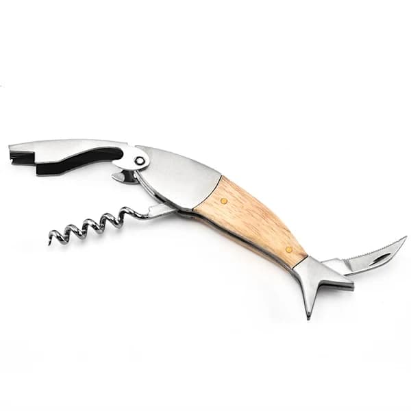 Wine Corkscrew for Bar, Restaurant Waiters, Professional Wooden Handle