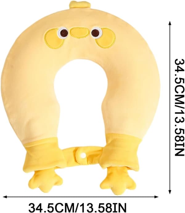 Wärmflasche with cover U-shaped neck pillow Tierischem design -