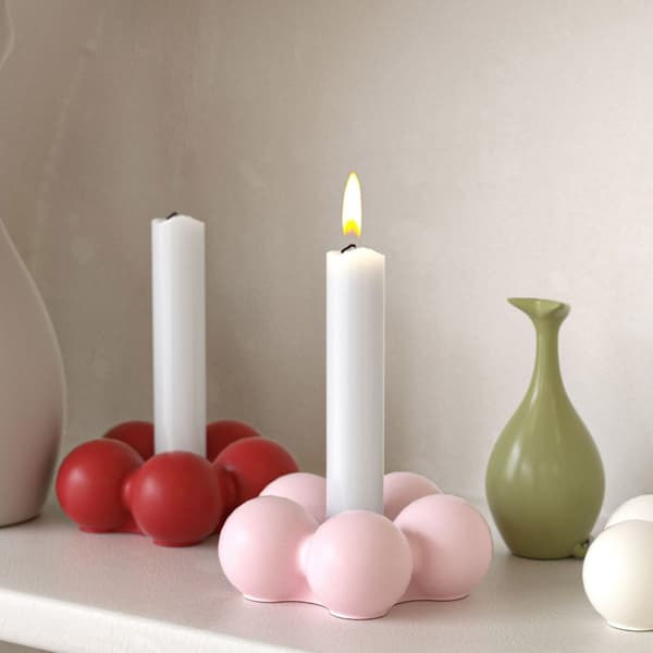 Silicone Mold for Creating Flower-Shaped Candlestick Desk Decoration