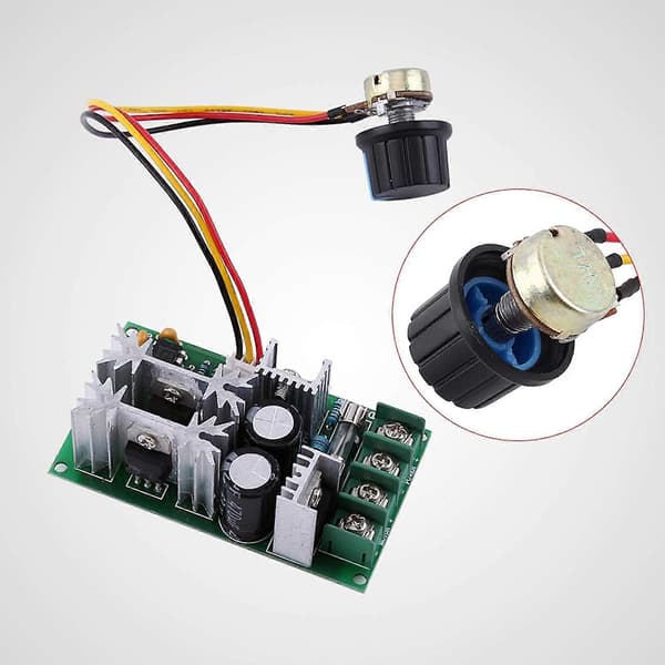 20A DC10-60V PWM-controller, DC-motorhastighedsregulator, højeffektdrivermodul strømregulator