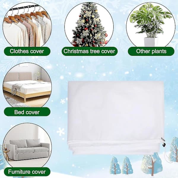 Upright Non-Woven Christmas Tree Storage Bag with Zipper and Drawstring for Christmas Tree Storage 9 x 4 FT 9FT x 6FT 9FT x 6FT