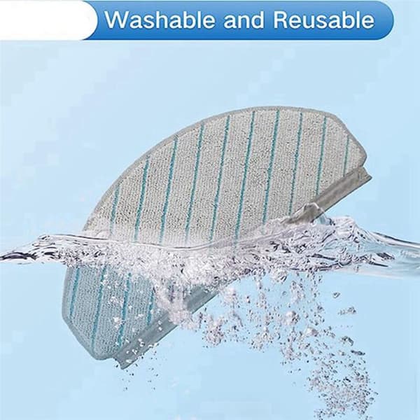 2X til T10 Plus + Genanvendelige Hårdgulvsekspert Kompatible Mikrofiber Bløde Moppepuder Støvsugertilbehør Erstatning