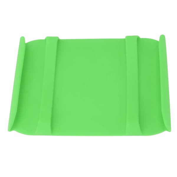 Heat-Resistant Silicone Mat with Handle, Anti-Scald, Non-Slip, Cookware Replacement, Green