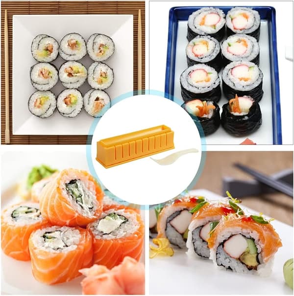 1 stk. tykk og avlang rund sushiformsett sushimaker