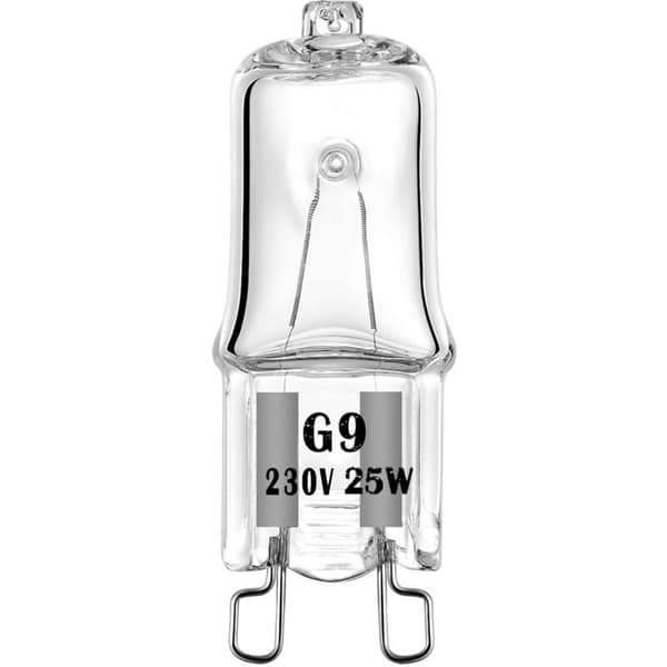 4-pack G9 Halogen Bulbs for Oven 25W 230V 300°C Tolerance Lamp [Energy Class G]