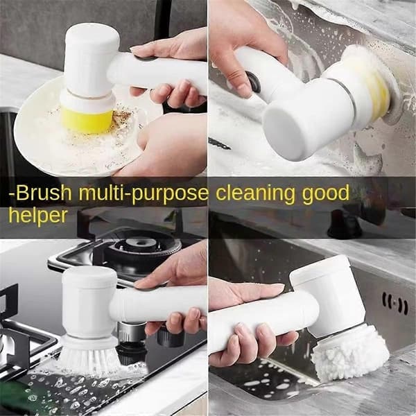 Wireless Electric Cleaning Brush - Multifunctional Handheld Electric Scrubber for Kitchen, Bathroom, Di
