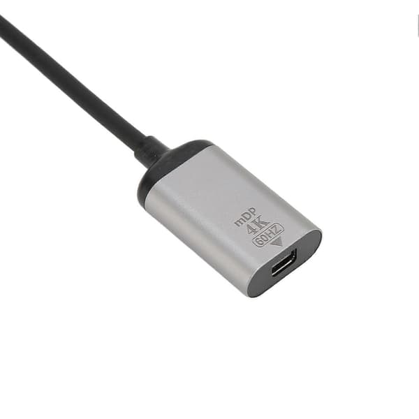 USB-C til DisplayPort-adapter 4K 60Hz aluminiumslegering Plug and Play USB-C til Mini DP-adapter til bærbar computer telefon tablet