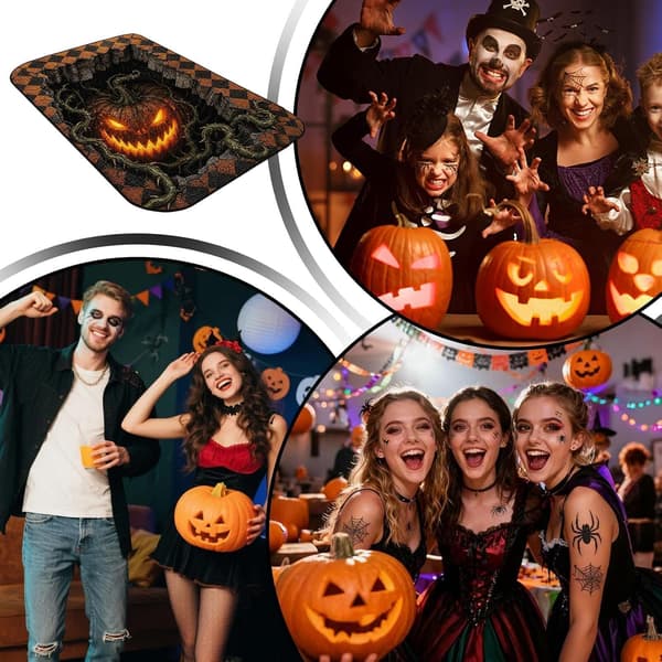 Halloween-teppe – gotisk teppe, dekorativt, for innendørs bruk -