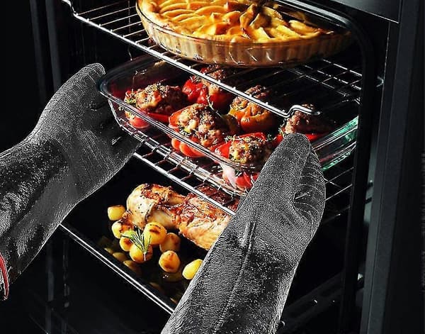 932f Heat Resistant BBQ Gloves Flame Retardant Protective Gloves