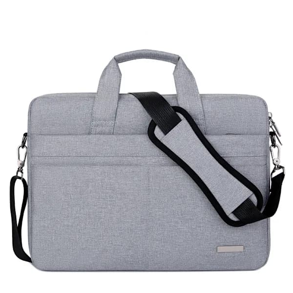 NY-Grey Laptop Bag 15.6 Inch Waterproof Briefcase PC Tablet