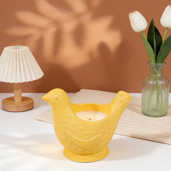 Silikonfugl Lysform for DIY Håndverk Hjemmeinnredningsgave