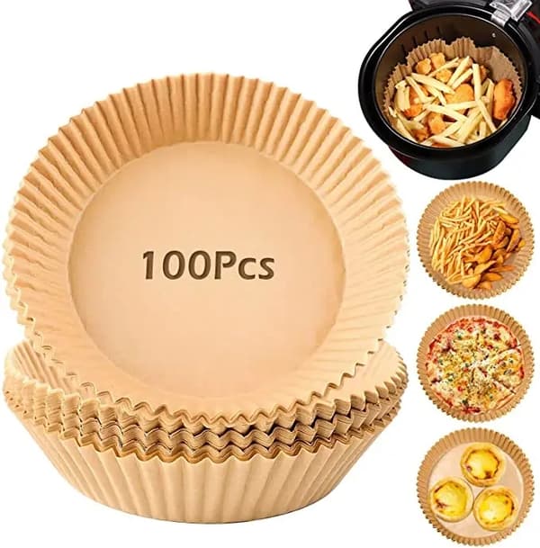 Non-stick papirformer for airfryer, 100 stk